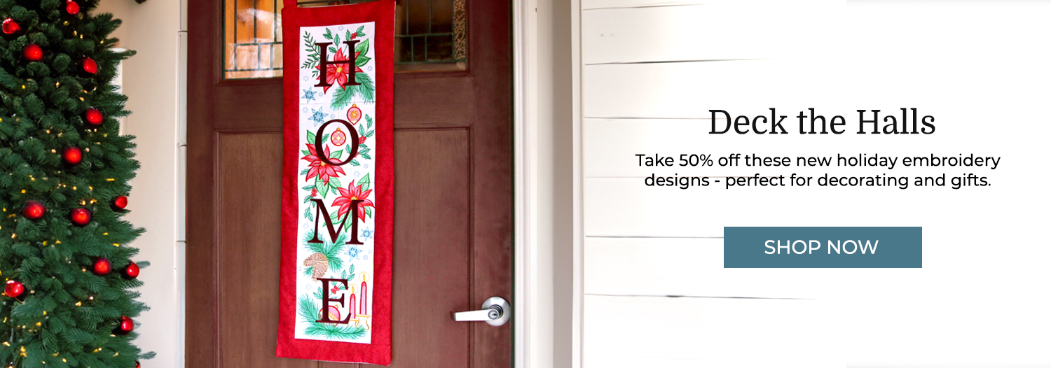 Deck the Halls - 50% off - image features: HOME panel designs 