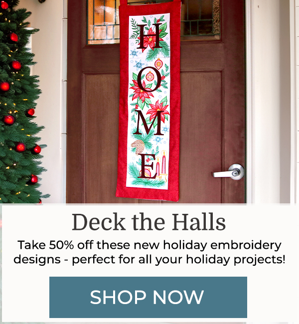 Deck the Halls - 50% off - image features: HOME panel designs 