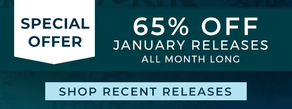 65% off January Releases - click here to shop