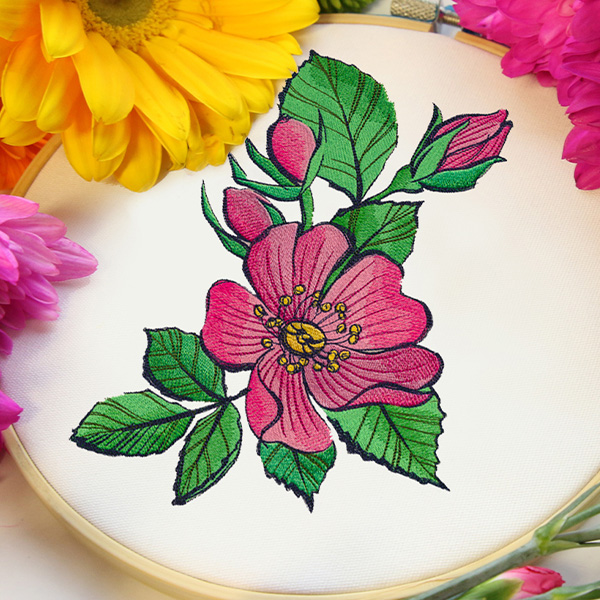 Flower machine embroidery designs - click here to shop