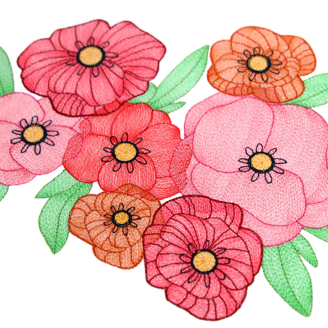 Flower embroidery designs - click here to shop