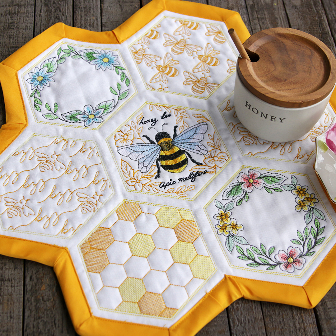 bee machine embroidery designs - click here to shop