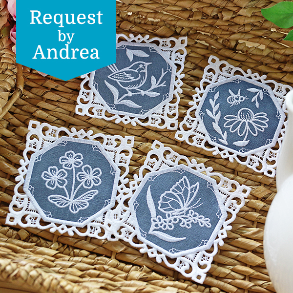Lace Edge Coasters - Requested by Andrea - click here to shop