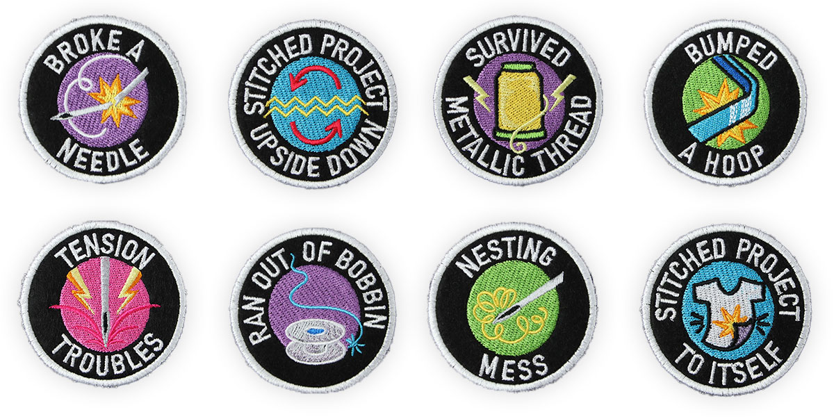image features: all merit badges laid out 