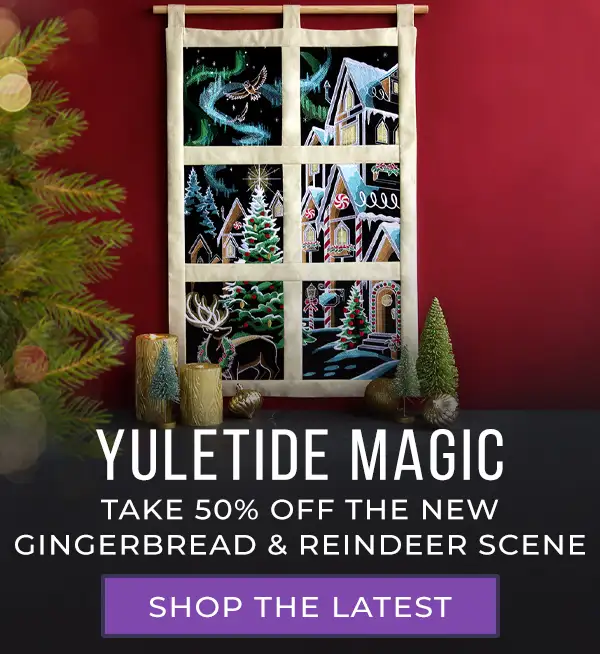 Yuletide Magic - 50% off - image features: Gingerbread scene 