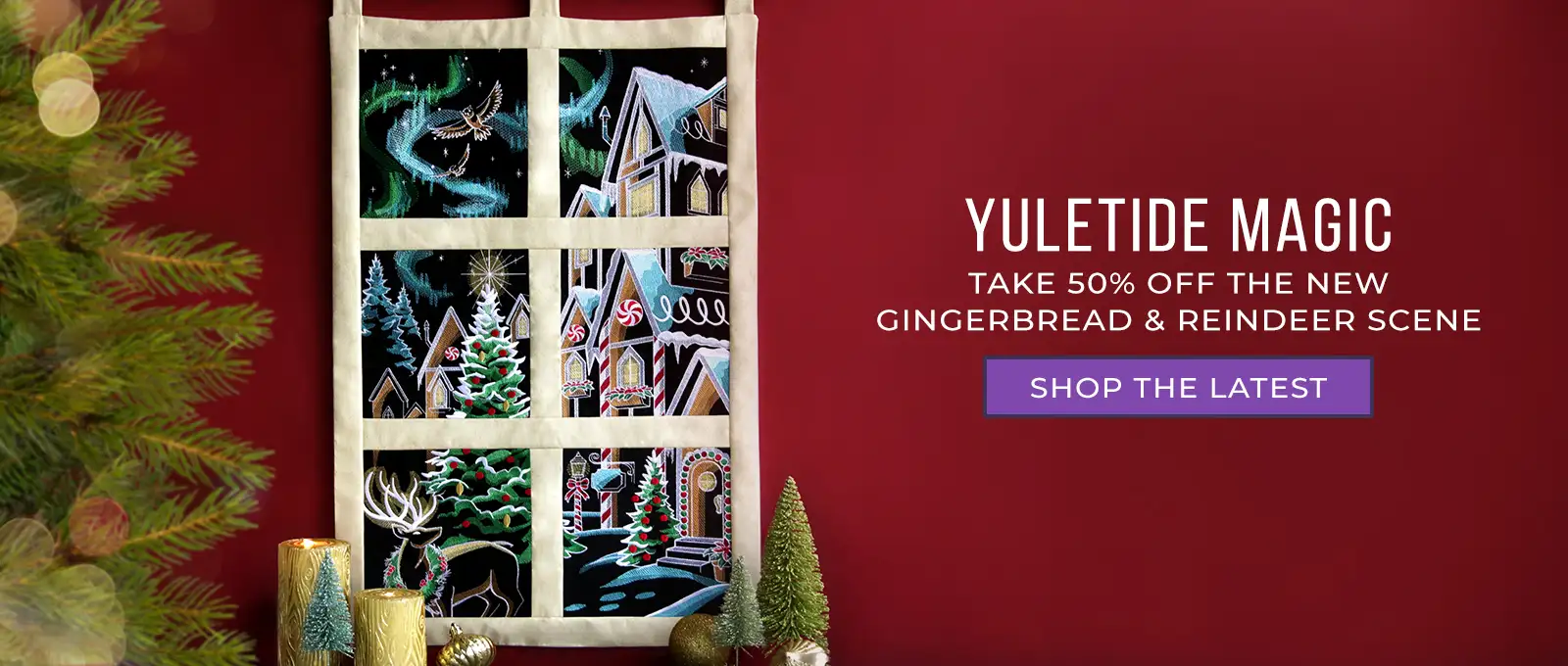 Yuletide Magic - 50% off - image features: Gingerbread scene 