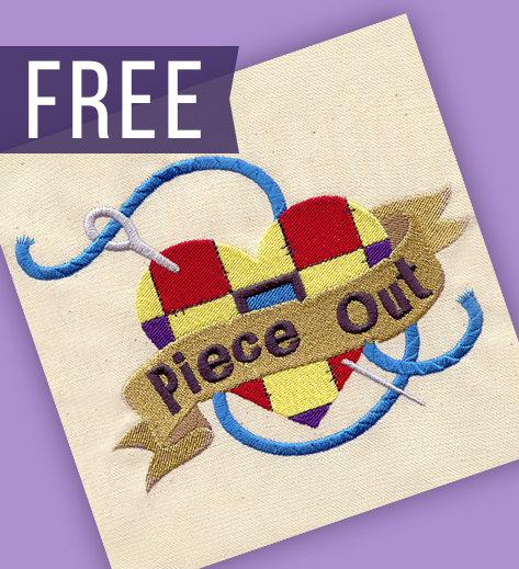 March Freebie - Piece out - click here to get yours