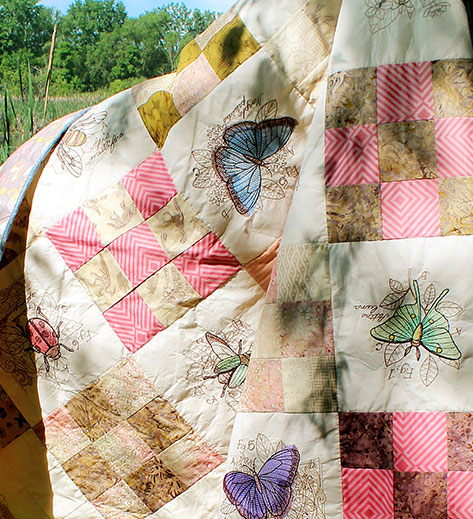 Bestsellers - image features: butterfly quilt - click here to shop